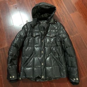Chrome hearts leather puff jacket size L